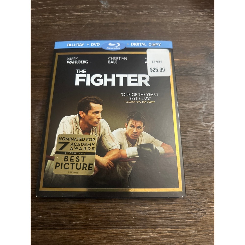 The Fighter Blu-ray DVD Combo Mark Wahlberg Christian Bale 2-Disc‎ Set Slipcover